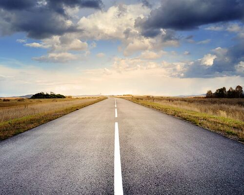 road-asphalt-space-sky