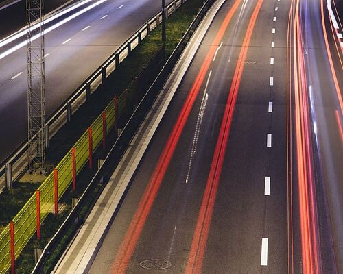 asphalt-crash-barriers-way-grass