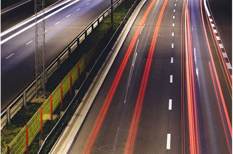 asphalt-crash-barriers-way-grass