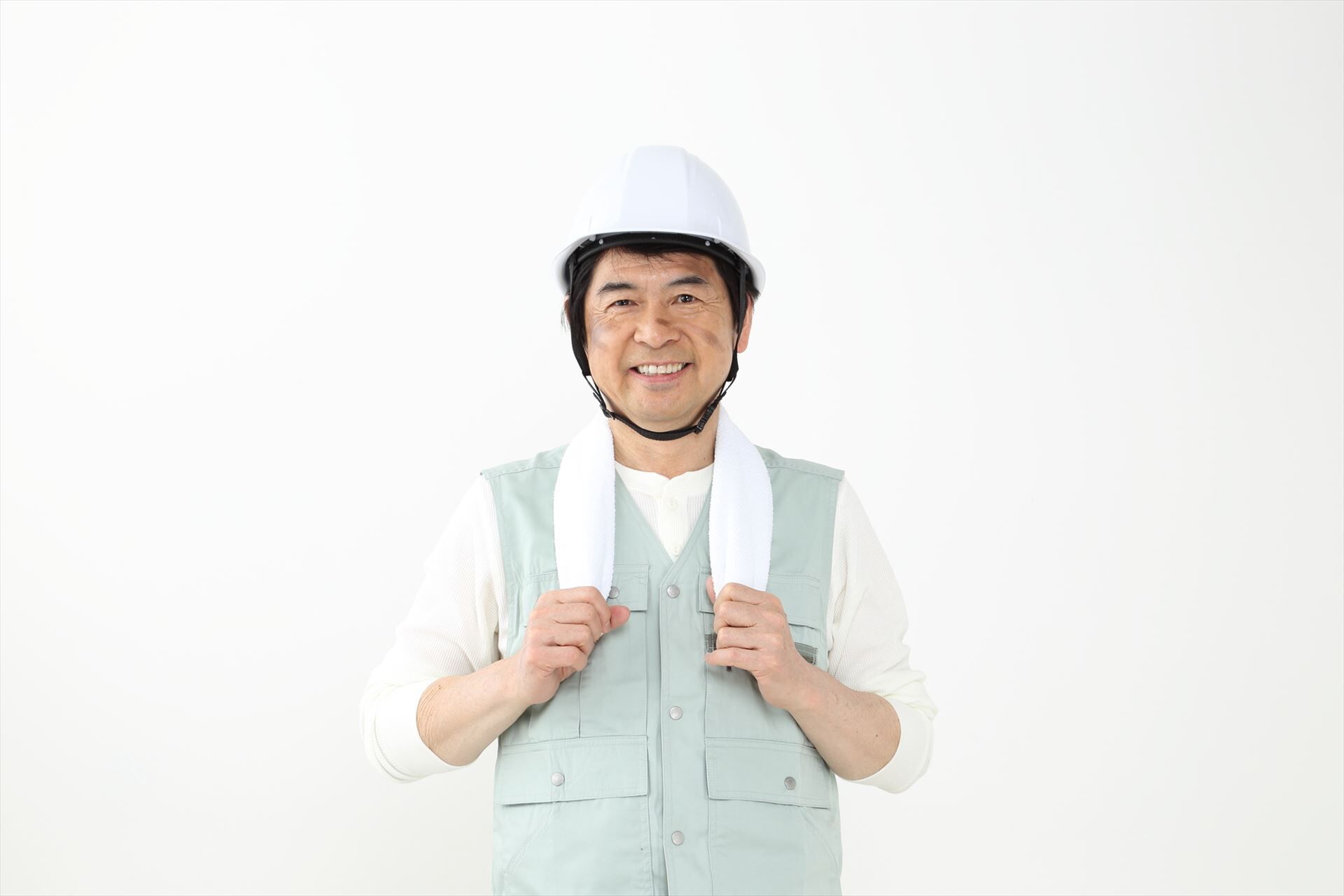 笑顔の作業員